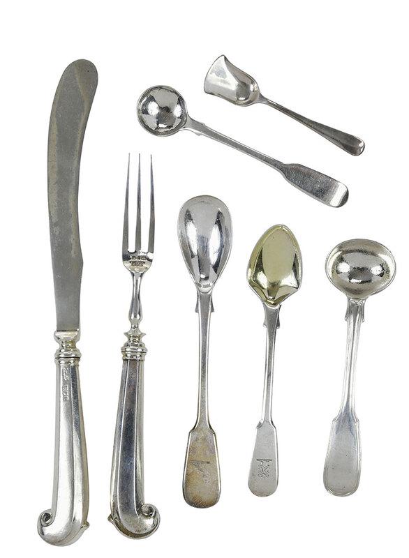 34 Pieces English Silver Flatware (1 of 6)