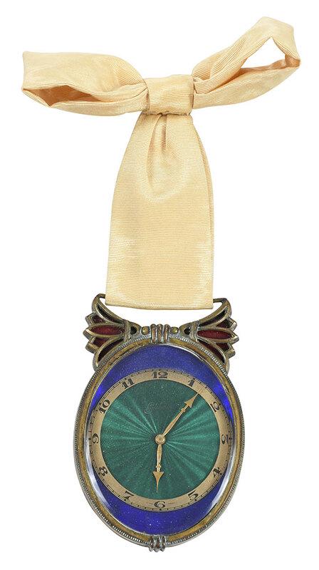 Gbelin Lucerne Guilloche Pendant Clock (1 of 4)