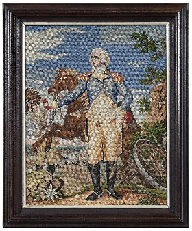 Framed George Washington Needlework (1 of 3)