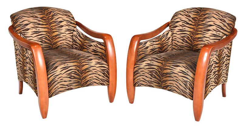 Pair of Sam Moore "Picasso" Armchairs (1 of 6)