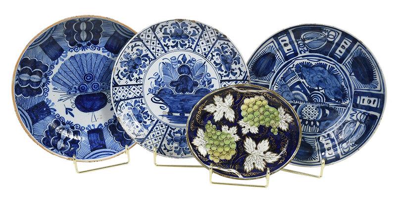 Three Blue and White Dutch Delft Plates (1 of 7)