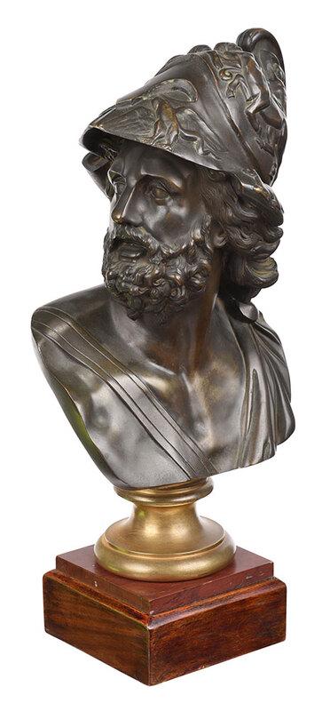 Continental Bronze Bust of Menelaus (1 of 4)