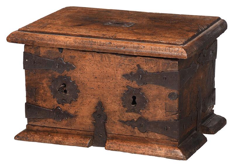 Dovetailed Iron Mounted Alms Box (1 of 7)