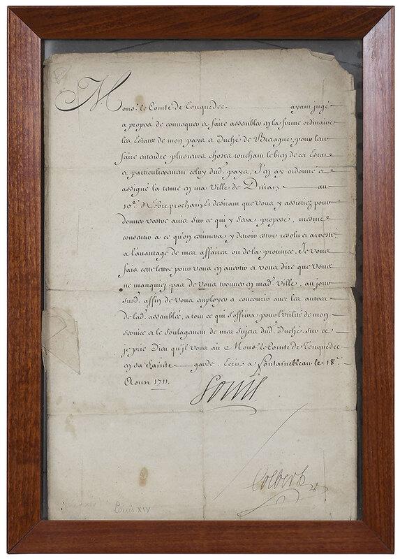 Louis XIV Signed Letter (1 of 8)