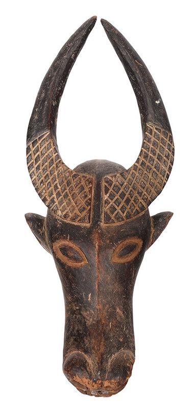 West African Carved Wood Bush Cow Mask (1 of 5)
