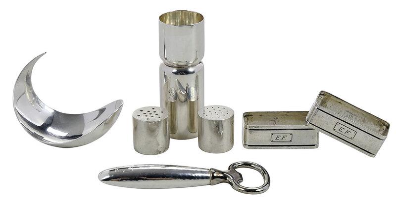 Seven Sterling Table Items (1 of 9)