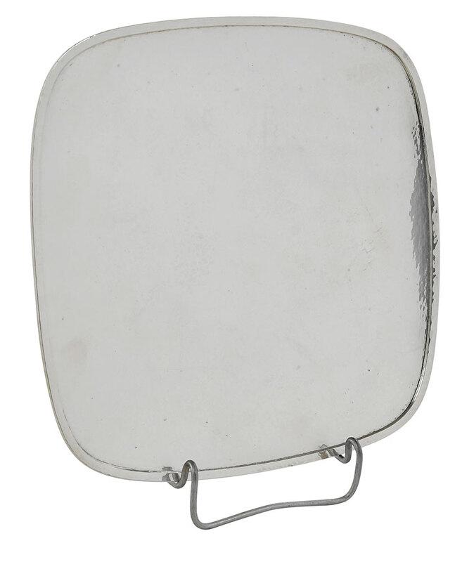 Frank W. Smith Square Footed Sterling Tray (1 of 3)