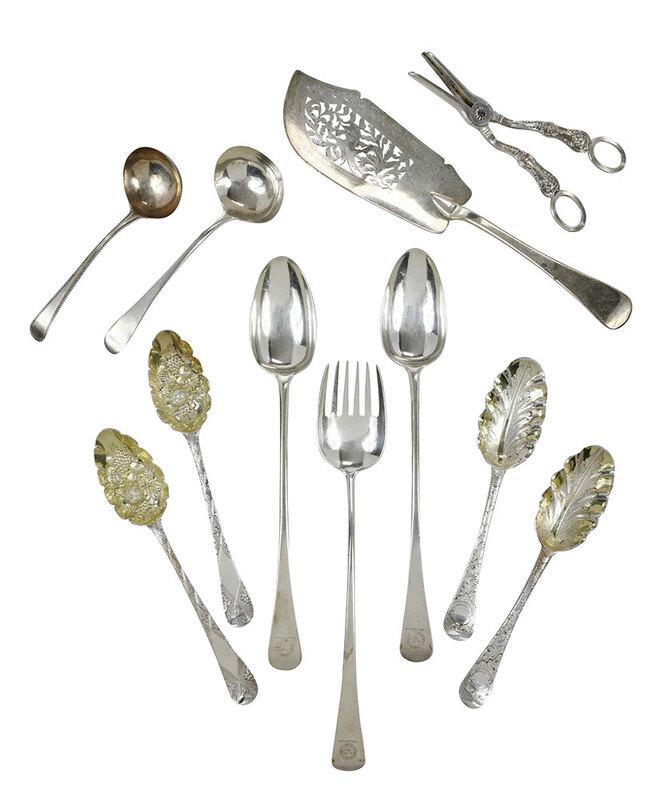 Eleven English Silver Serving Pieces (1 of 4)