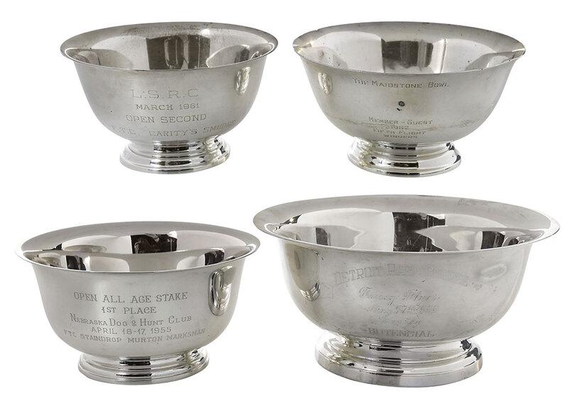 Four Revere Style Trophy Bowls (1 of 10)