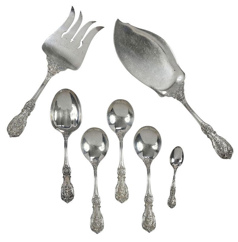 Seven Pieces Francis I Sterling Flatware (1 of 4)