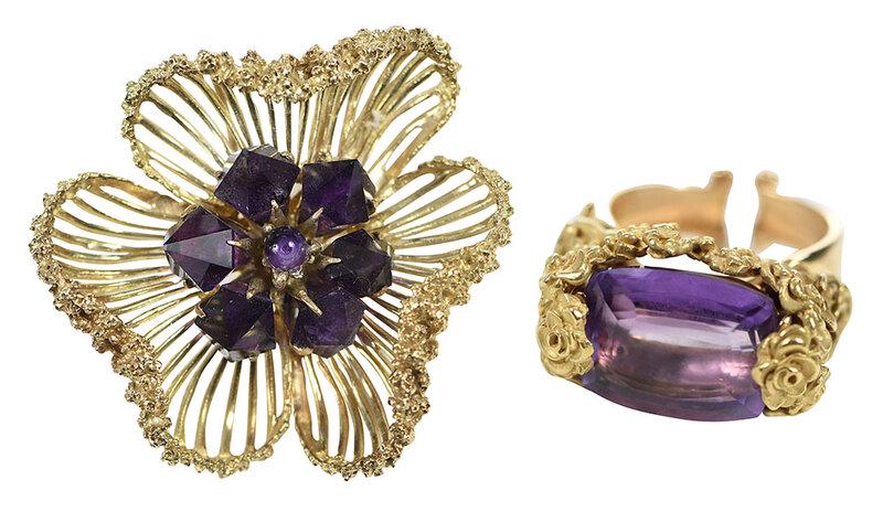 18kt. Amethyst Ring and Pendant (1 of 11)