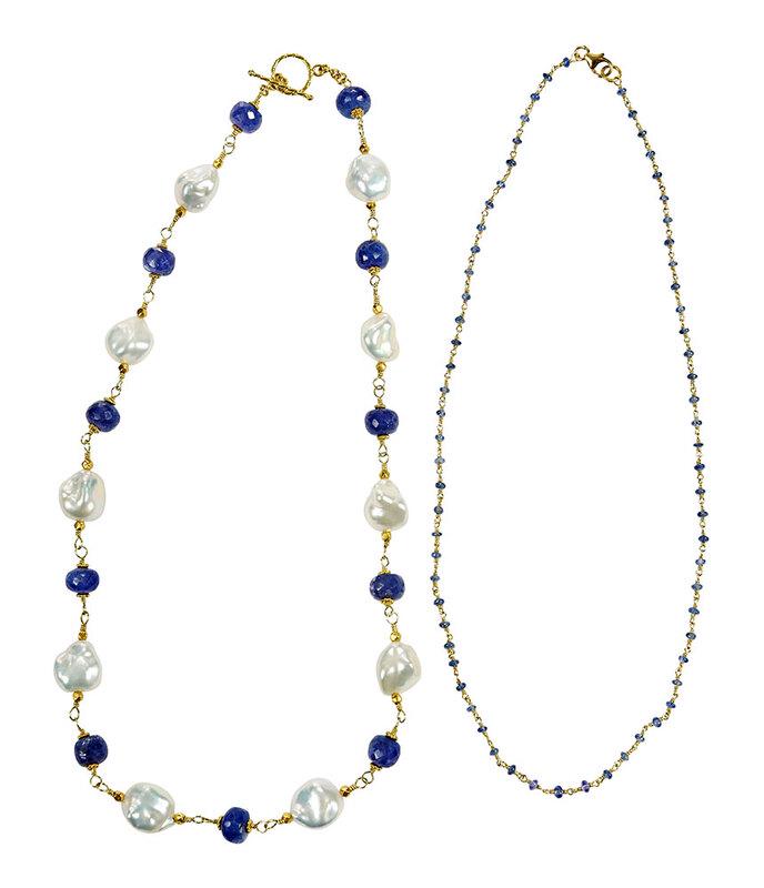 Two 18kt. Tanzanite Necklaces (1 of 6)