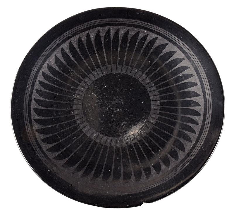 Maria and Santana Blackware Platter (1 of 6)