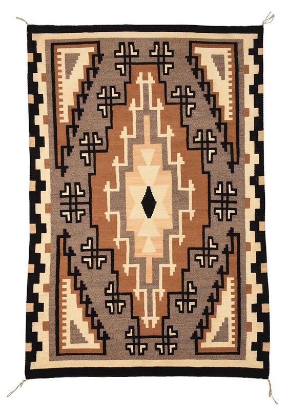 Large Two Grey Hills Navajo Weaving (1 of 4)