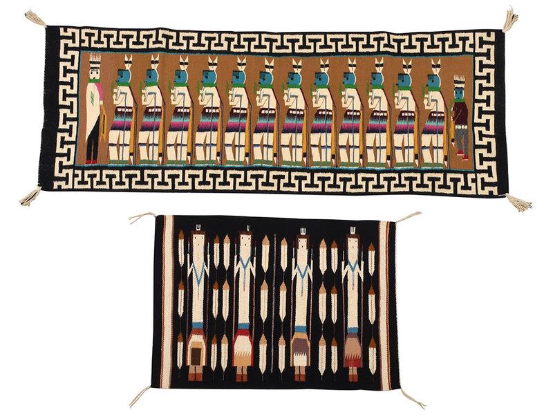 Two Navajo Yei Weavings (1 of 11)