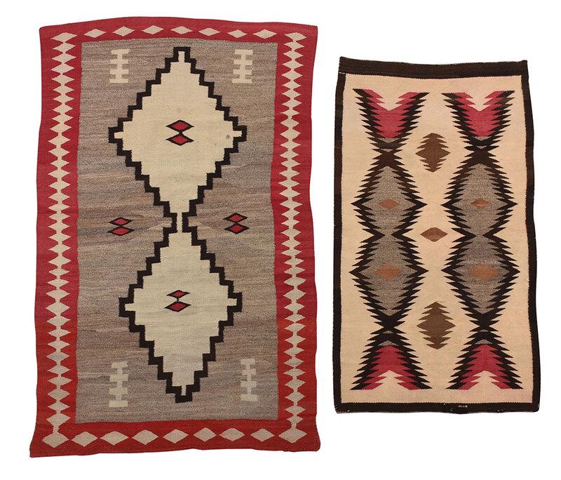 Two Ganado Style Navajo Weavings (1 of 8)