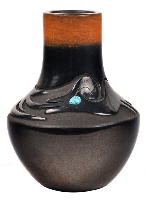 Dora Tse Pe Carved Blackware Vase (1 of 4)