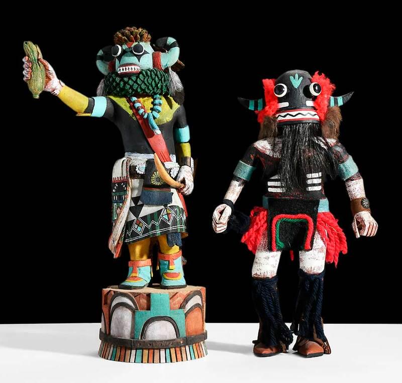 Two Hopi Katsinam Including Ho'ote (1 of 10)