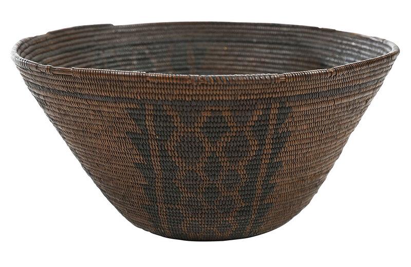 Panamint Polychrome Decorated Basket Bowl (1 of 9)