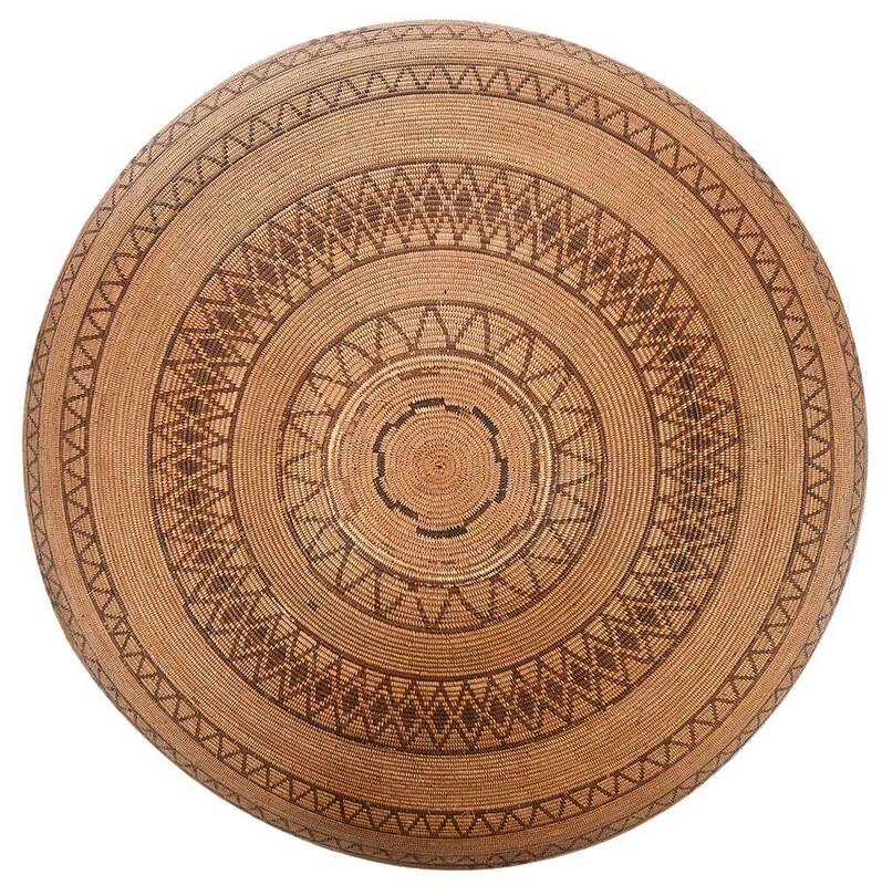 Large Kawaiisu Basket Tray with Rattlesnake Bands (1 of 9)