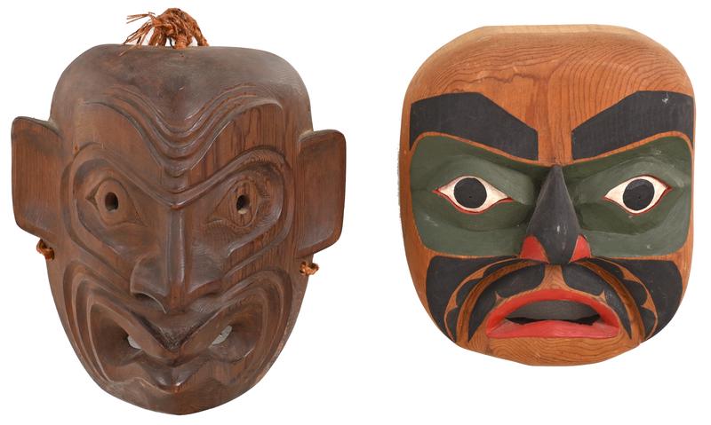 Two Wild Man of the Woods Signed Masks (1 of 6)