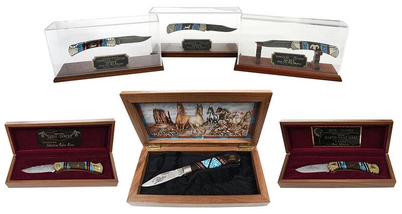 Six David Yellowhorse Navajo Custom Knives (1 of 6)