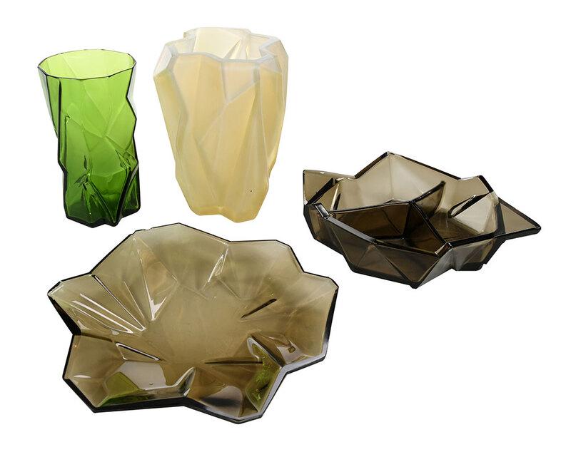 Four Pieces Cubist Art Glass (1 of 5)