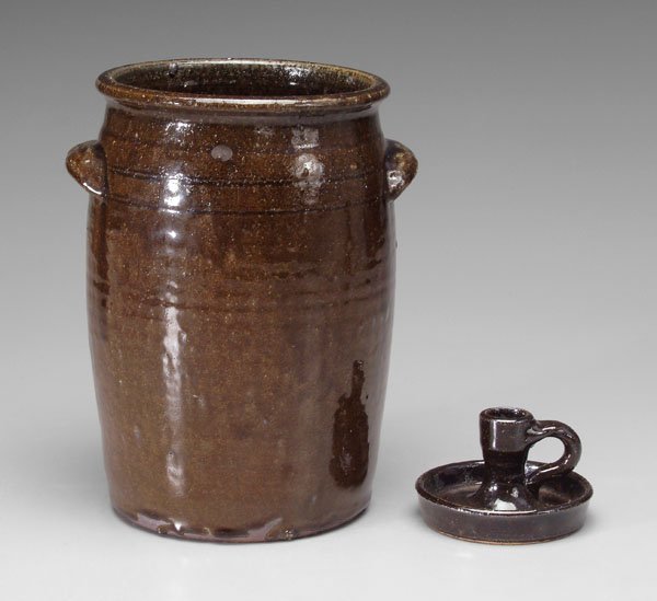 Lanier Meaders jar, candle holder