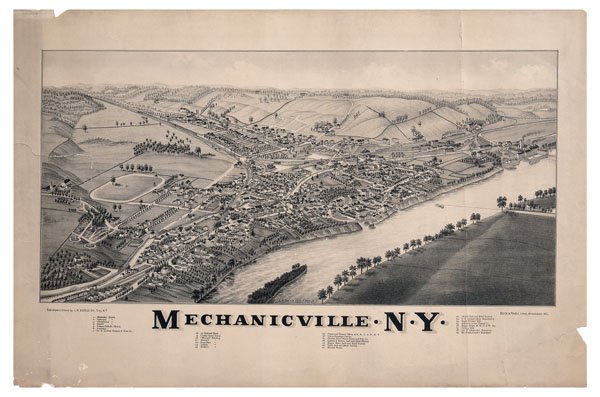 Mechanicsville, New York lithograph,