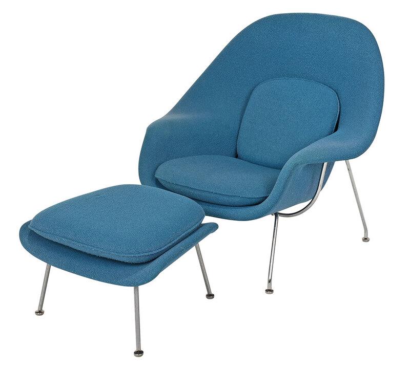 Vintage Eero Saarinen Womb Chair and Ottoman (1 of 12)