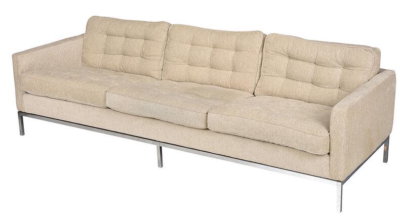 Florence Knoll Attributed Wool Upholstered Sofa (1 of 7)