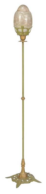 Art Deco Iron and Glass Torchi?re (1 of 5)