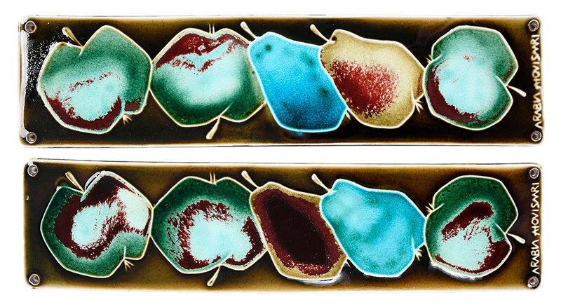 Pair of Annikki Hovisaari Pottery Wall Tiles (1 of 6)