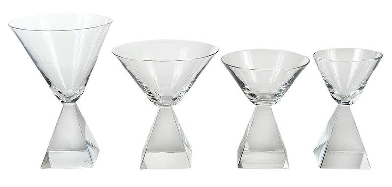 25 Pieces of Mid Century Modern Glass Stemware (1 of 6)