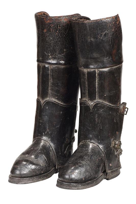 Pair of Oversize Leather Riding Boots (1 of 7)