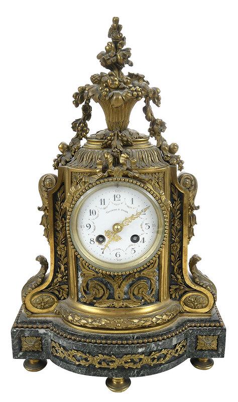 Louis XVI Style Gilt Bronze Mantel Clock (1 of 6)