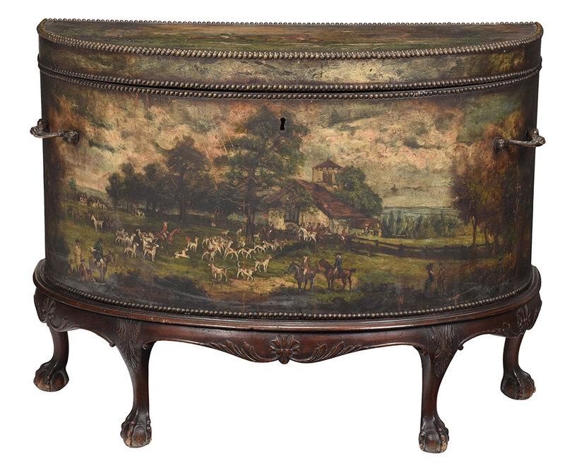 Dutch Neoclassical Style Demilune Commode (1 of 13)