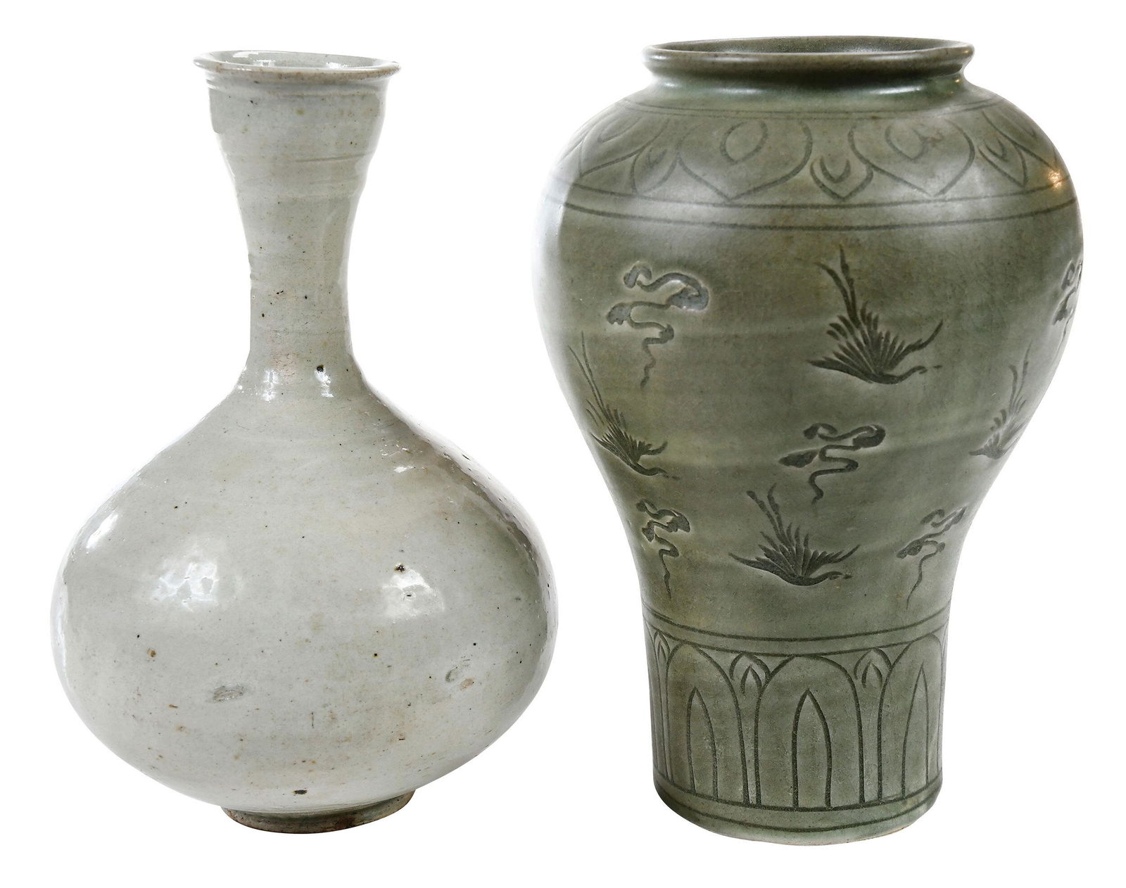Two Korean Glazed Stoneware Vases (1 of 11)