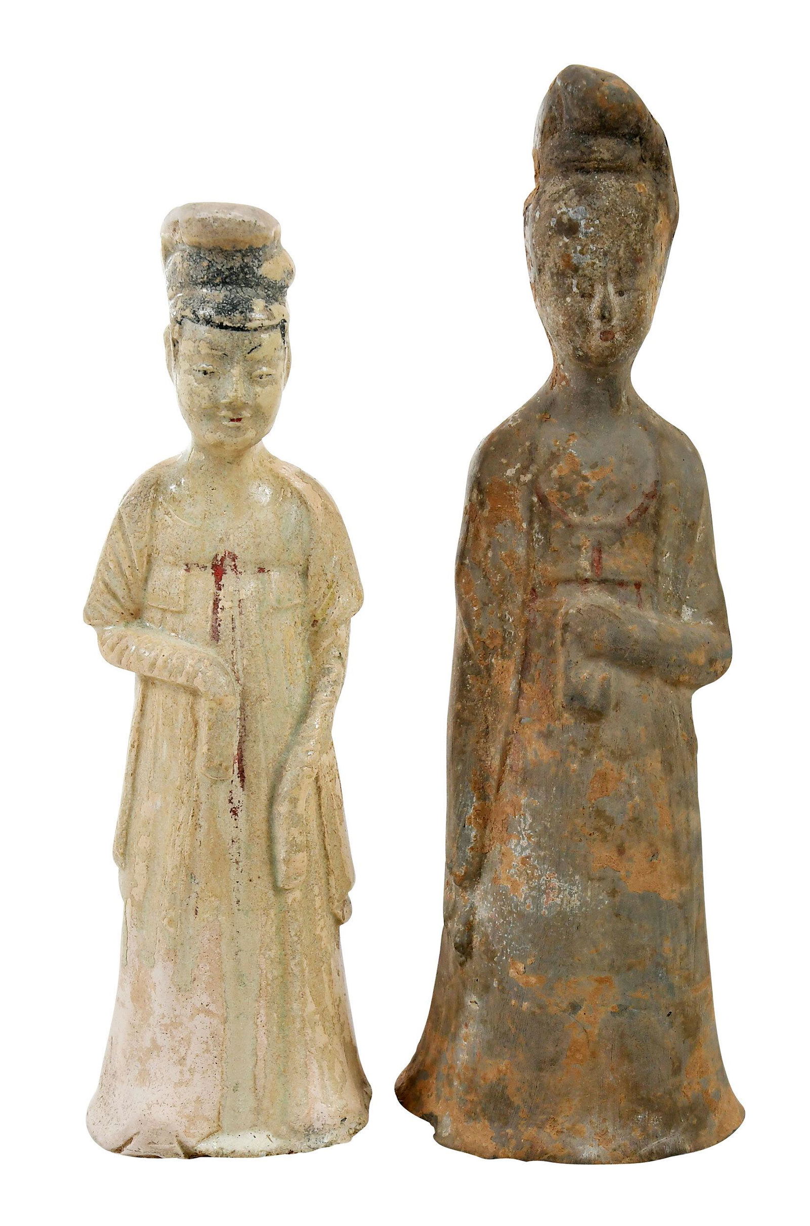 Two Chinese Pottery Tomb Figures (1 of 10)