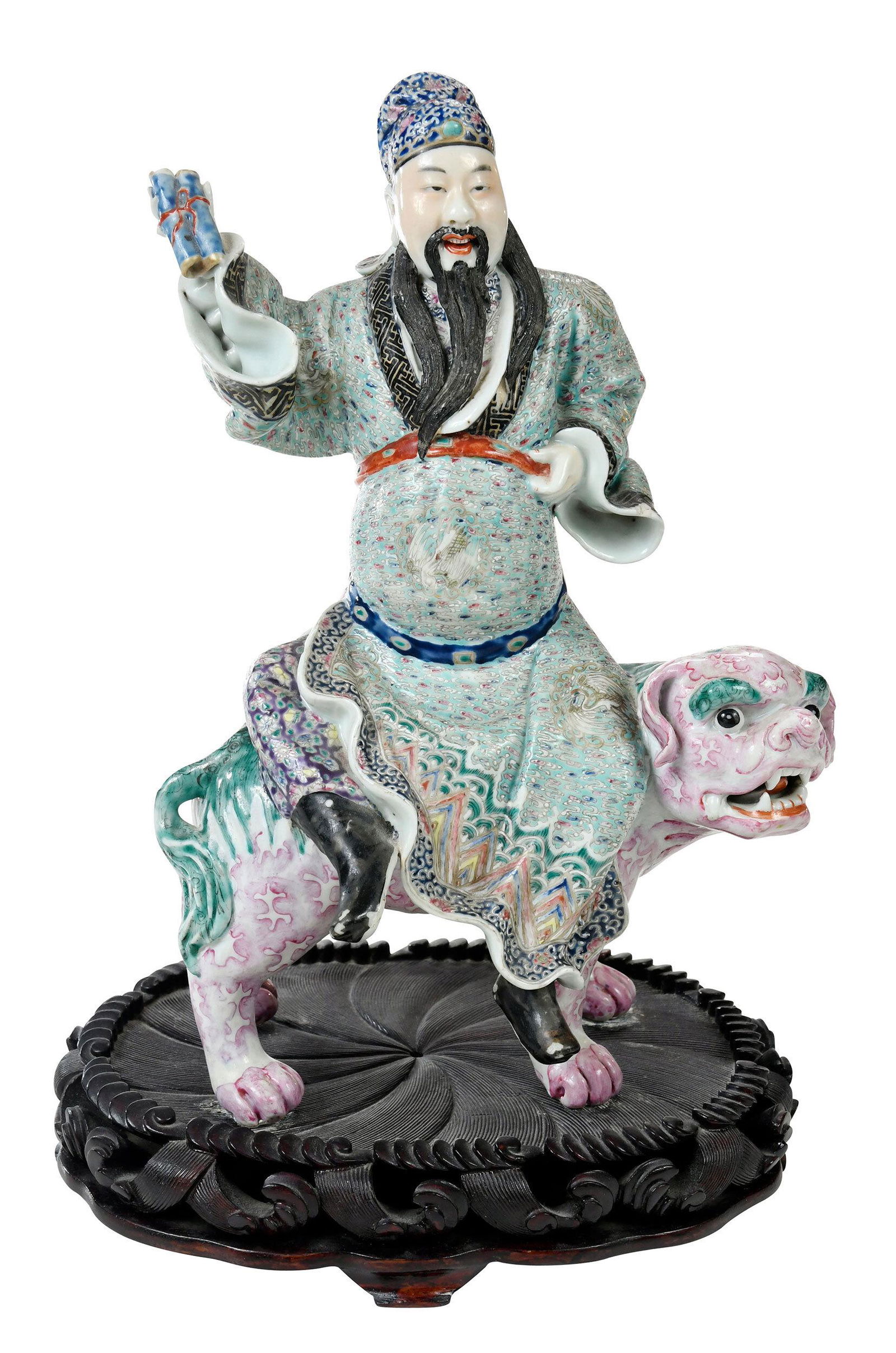 Chinese Porcelain Fuxing Figural Group (1 of 14)