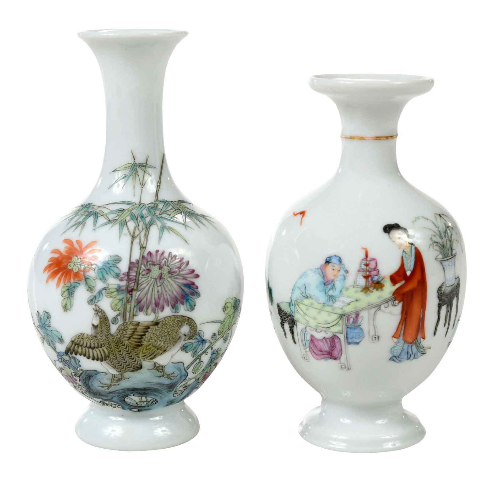 Two Republic Period Famille Rose Porcelain Vases (1 of 11)