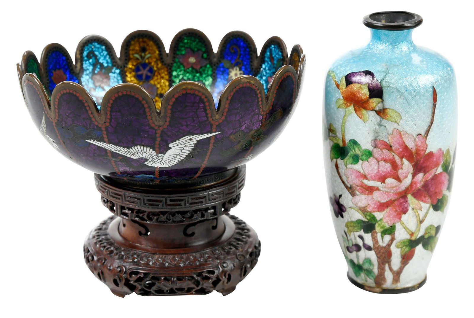 Two Asian Cloisonn‚ Vessels (1 of 7)