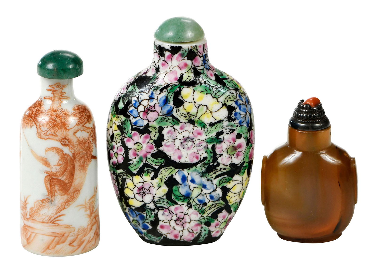 Three Chinese Snuff Bottles (1 of 9)