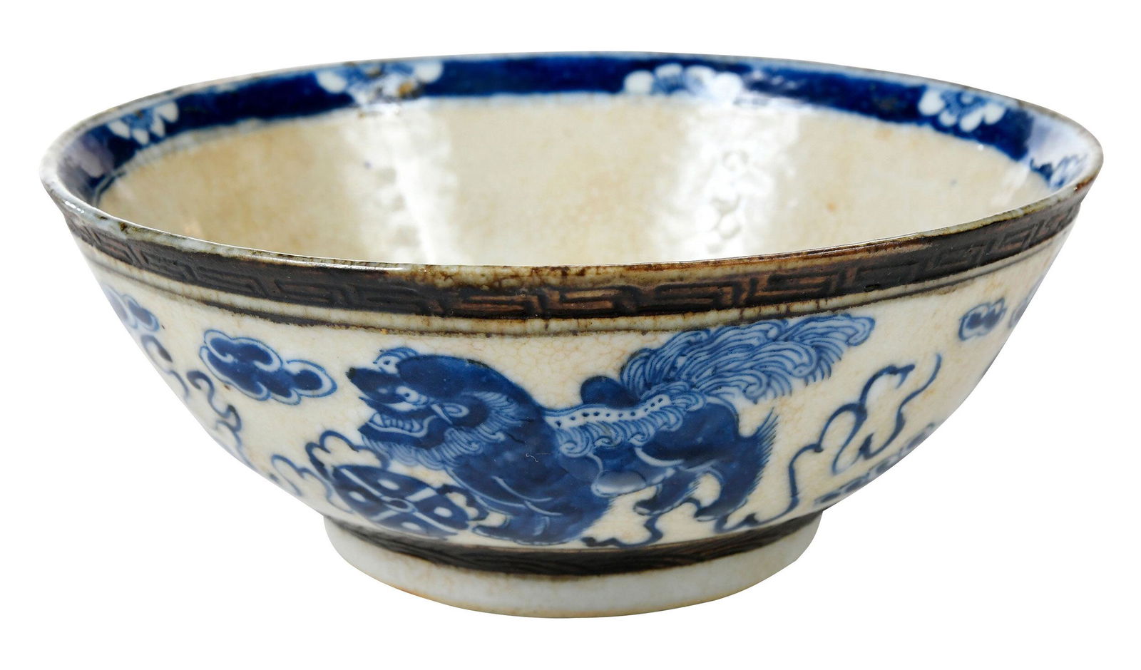 Chinese Nanking Blue and White Porcelain Bowl (1 of 8)