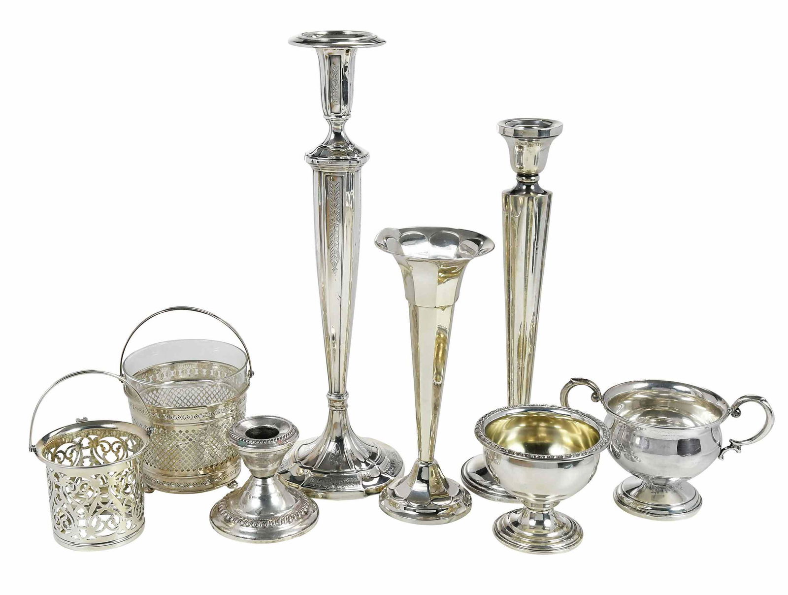 14 Assorted Weighted Silver Items (1 of 7)