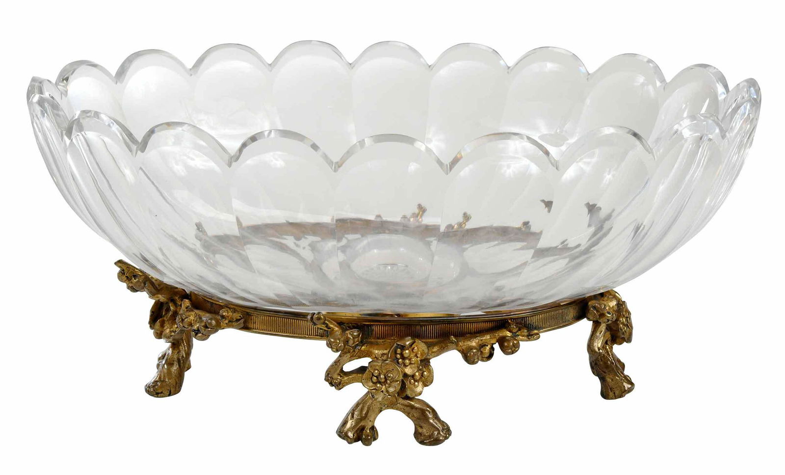 Baccarat Glass and Gilt Bronze Center Bowl (1 of 5)