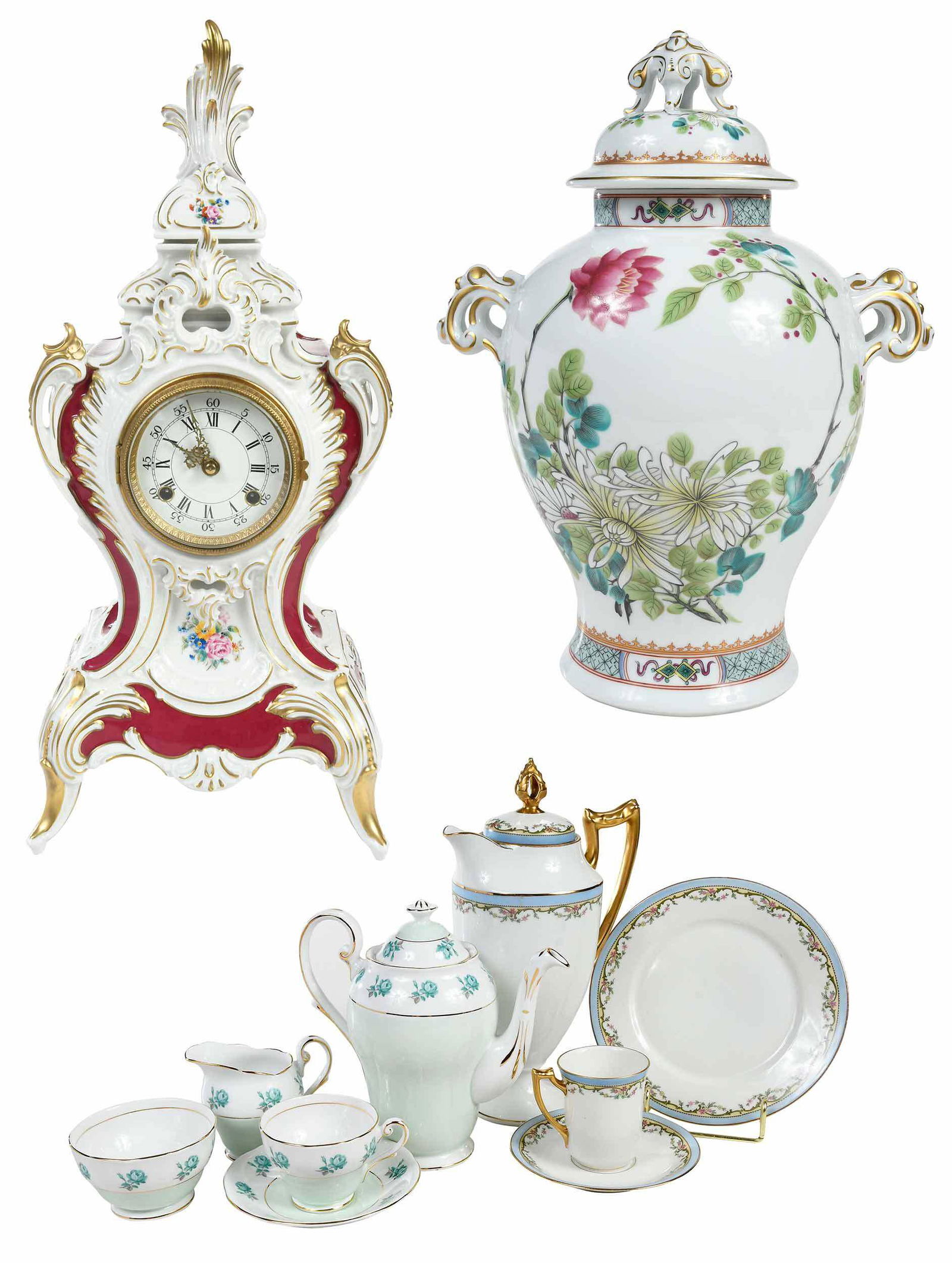 34 Decorated Porcelain Table Items (1 of 17)