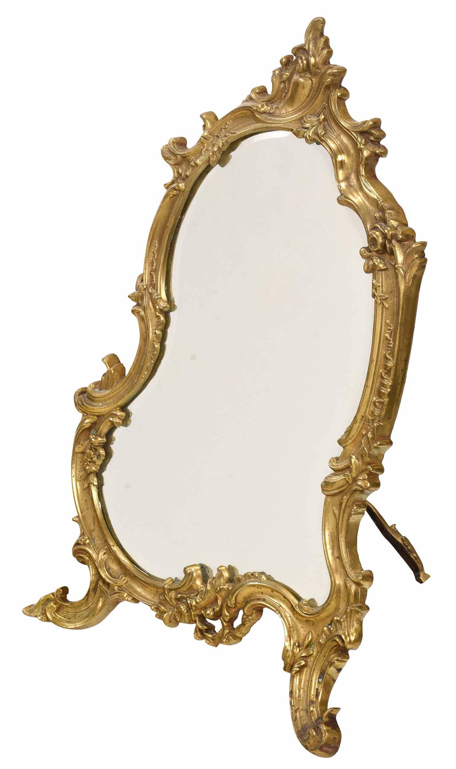 Victorian Gilt Bronze Table Top Mirror (1 of 3)