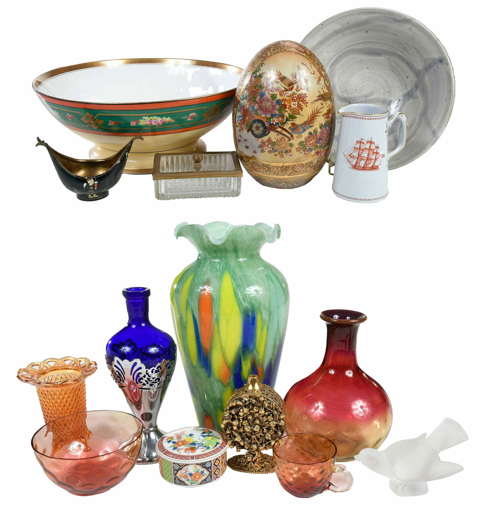 15 Glass and Ceramic Table Items (1 of 6)