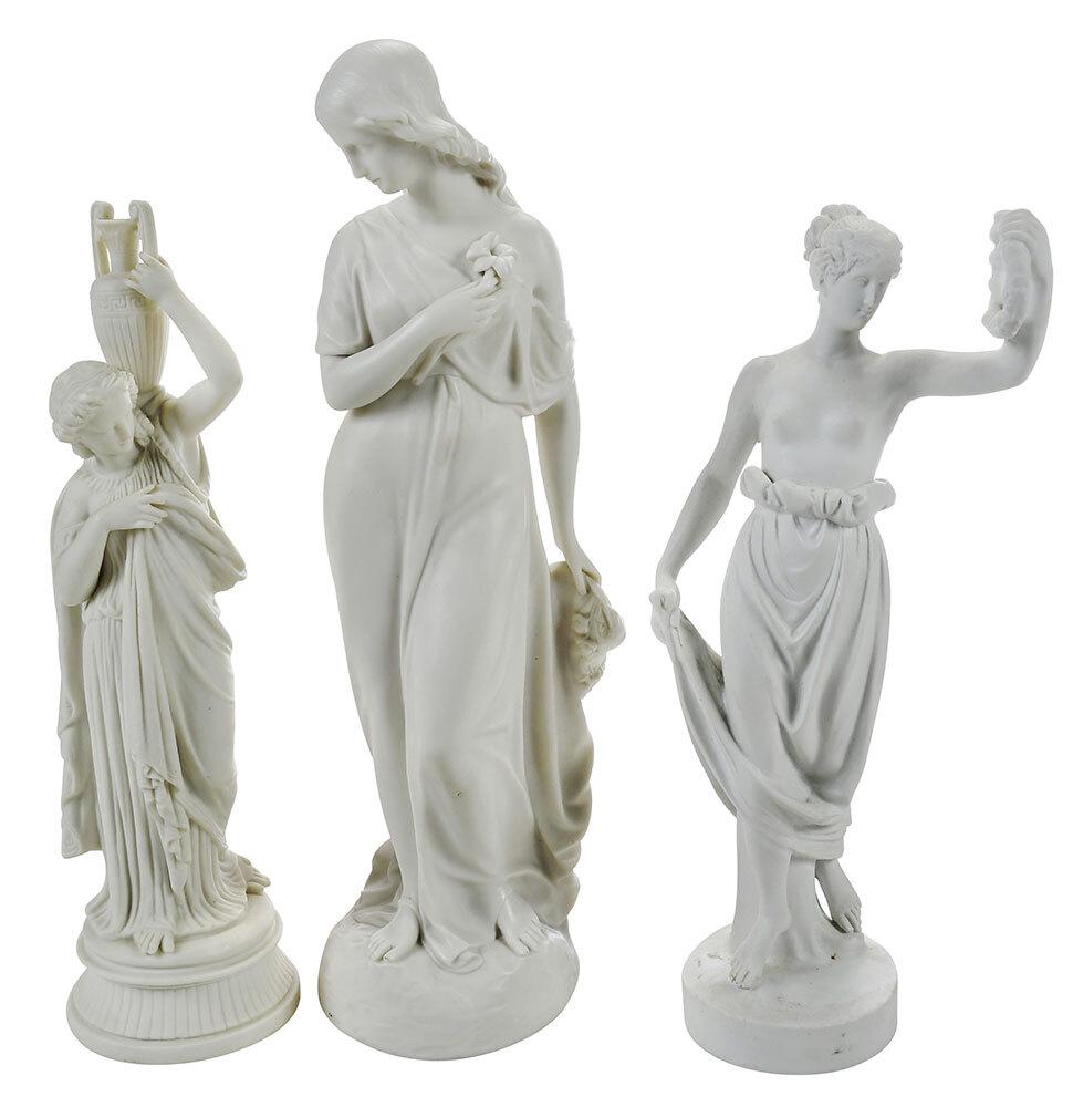 Three English Parian Porcelain Figures (1 of 13)